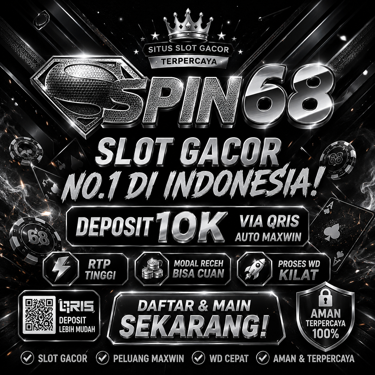 Spin68 Online Interface Banner